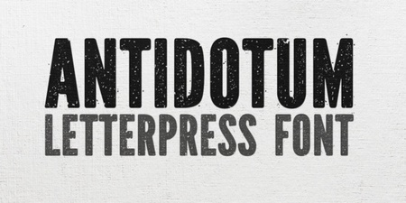 Antidotum Font: Creative Typography Ideas & Projects
