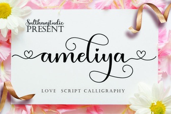 Unlock Design with Ameliya Font