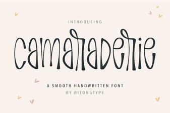 Camaraderie Font for Creative Projects & Team Design
