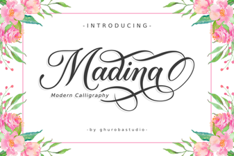 Madina Font Download & Creative Design Projects