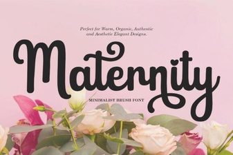 Maternity Font Designs for Beautiful Projects